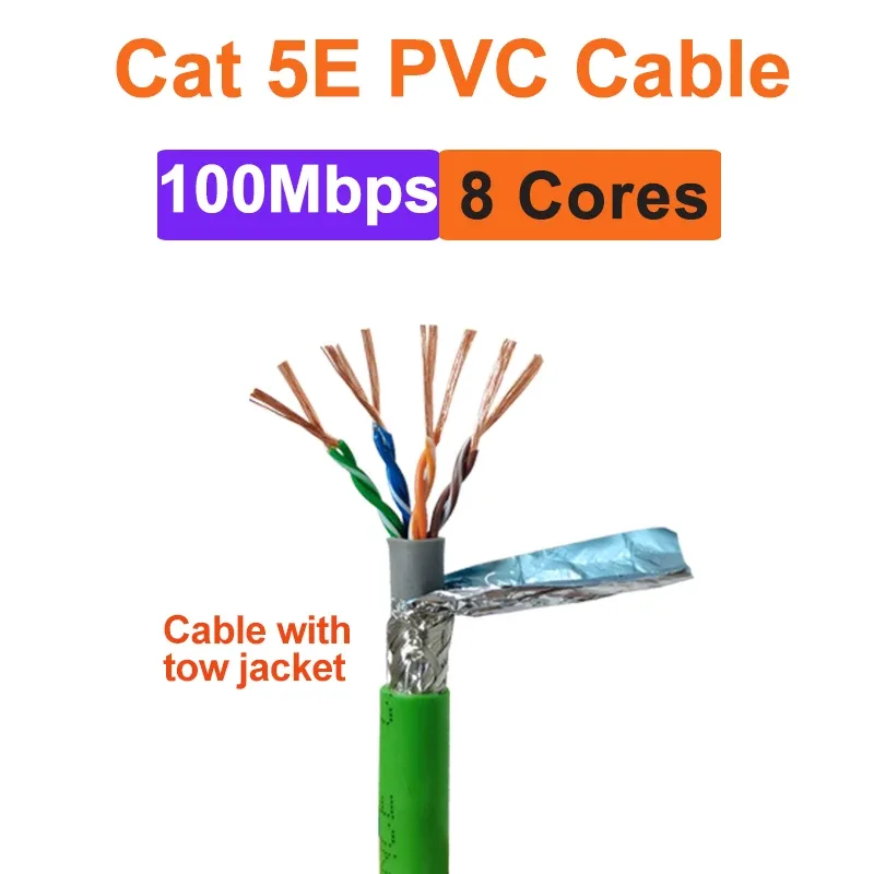 Câble Ethernet RJ45 SFTP Haute Vitesse 40 Gbit/s pour Signal Robotique 12