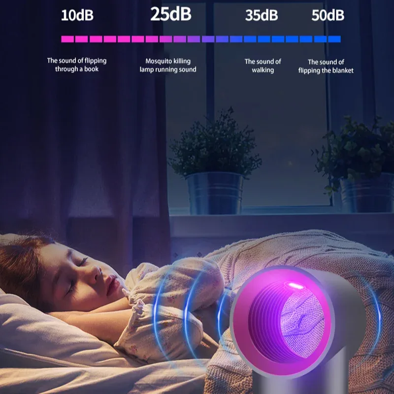Lampe Anti-Moustique Électrique USB - Piège à Insectes Portable et Silencieux - Image 4