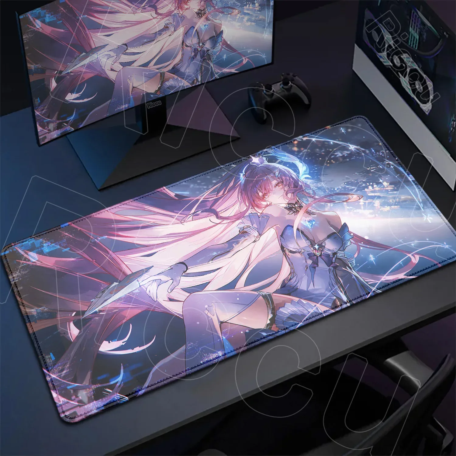Tapis de souris gaming XXL Wuthering Waves - Aemeath - Impression HD - Image 2