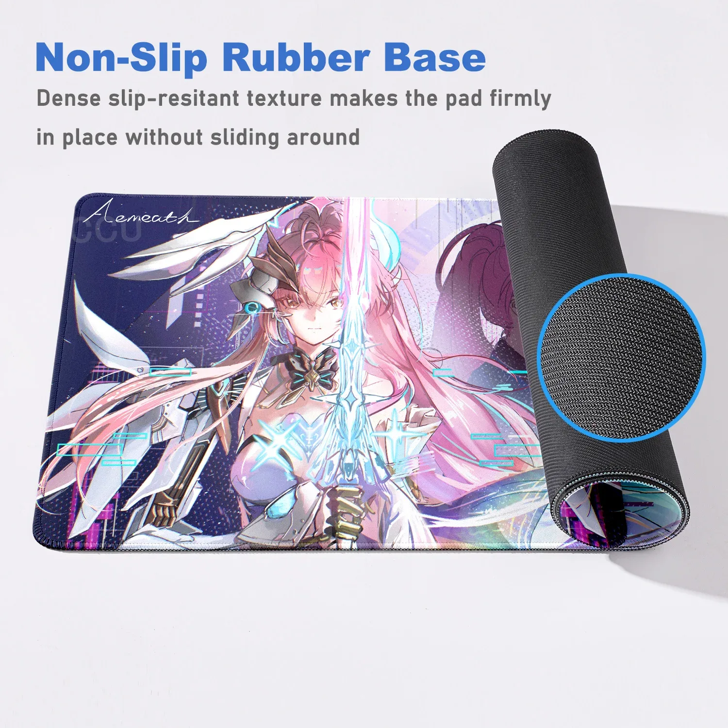 Tapis de souris gaming XXL Wuthering Waves - Aemeath - Impression HD - Image 5