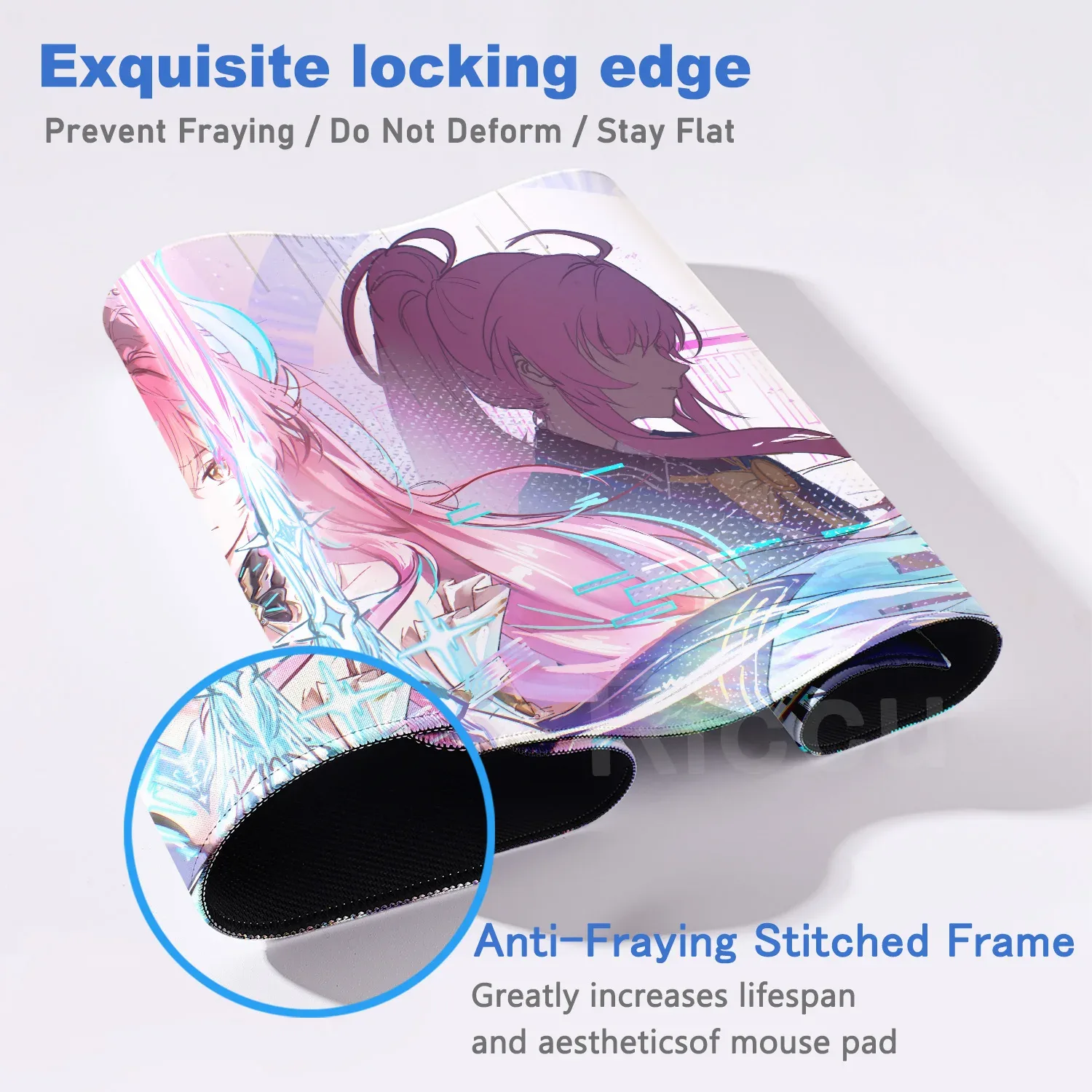 Tapis de souris gaming XXL Wuthering Waves - Aemeath - Impression HD - Image 4