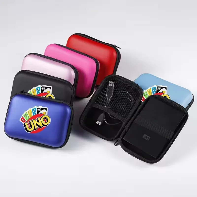 Étui de rangement zippé pour cartes UNO avec mousqueton - Image 1