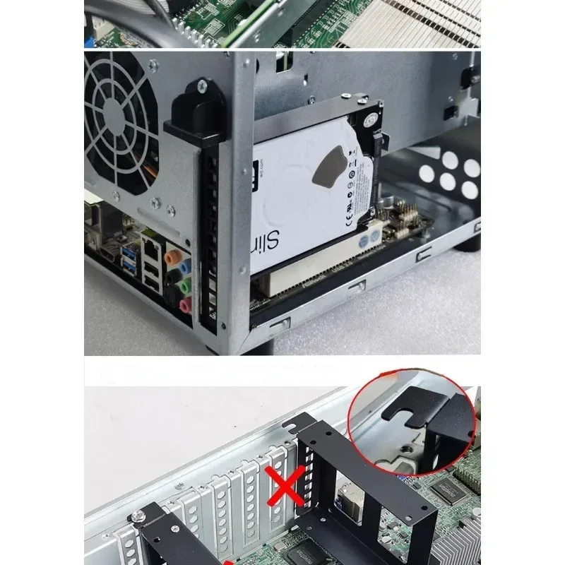 Vue arrière du support