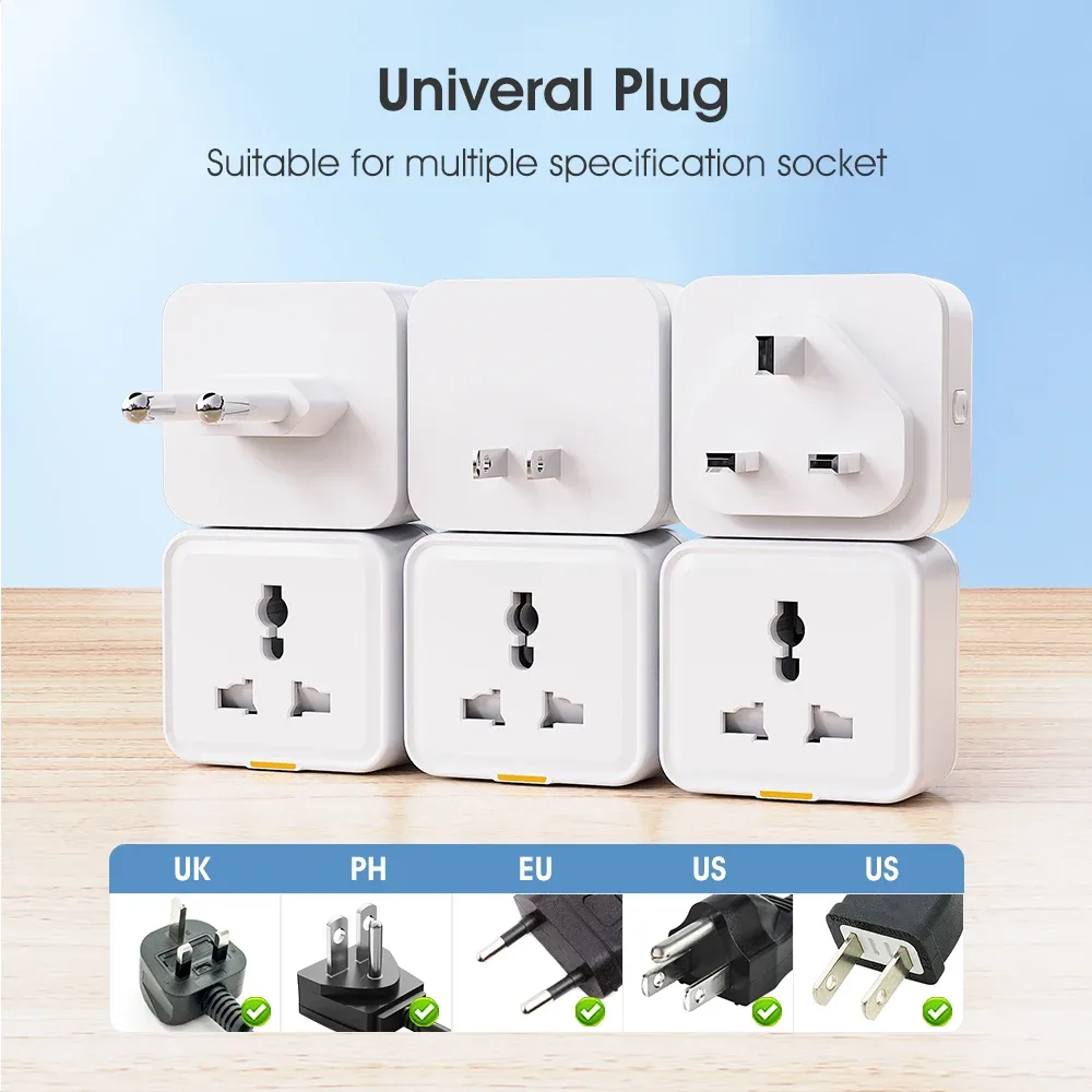 Prise Connectée Zigbee Tuya 20A 3500W - Adaptateur Universel avec Suivi de Consommation - Image 6