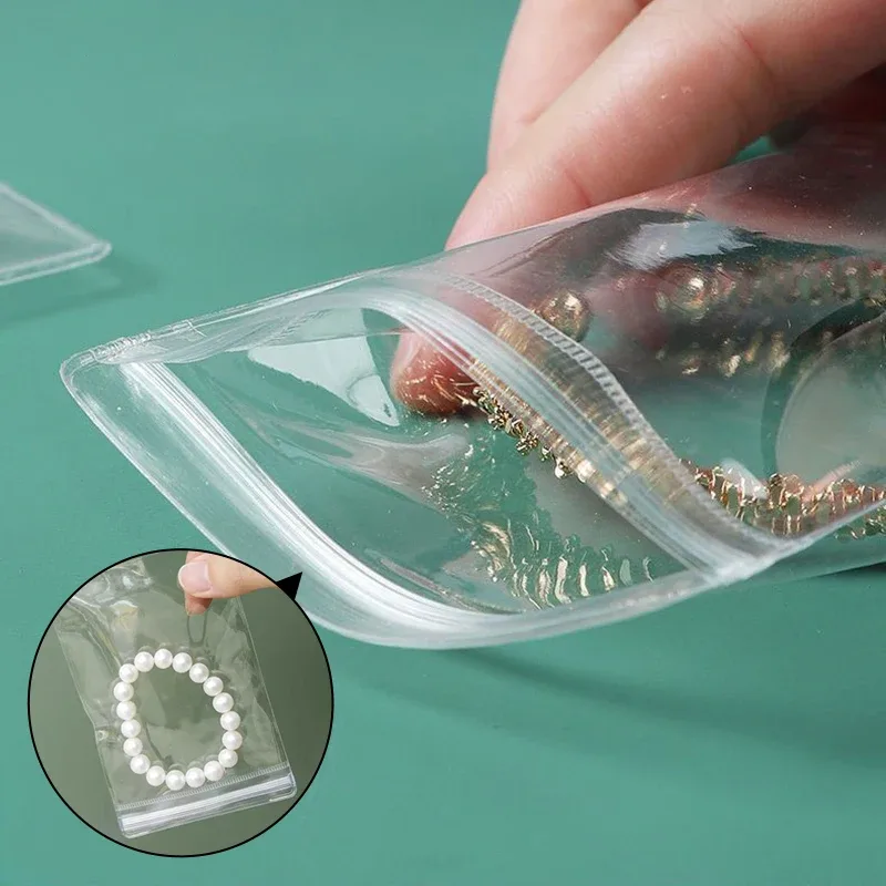 Lot de 50 pochettes à bijoux transparentes anti-ternissement 4