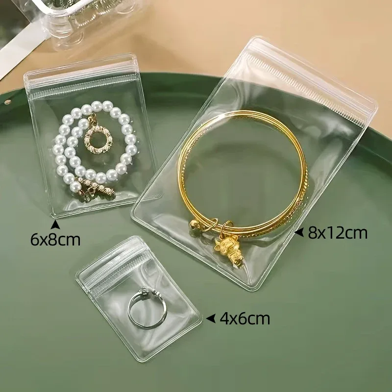 Lot de 50 pochettes à bijoux transparentes anti-ternissement 6