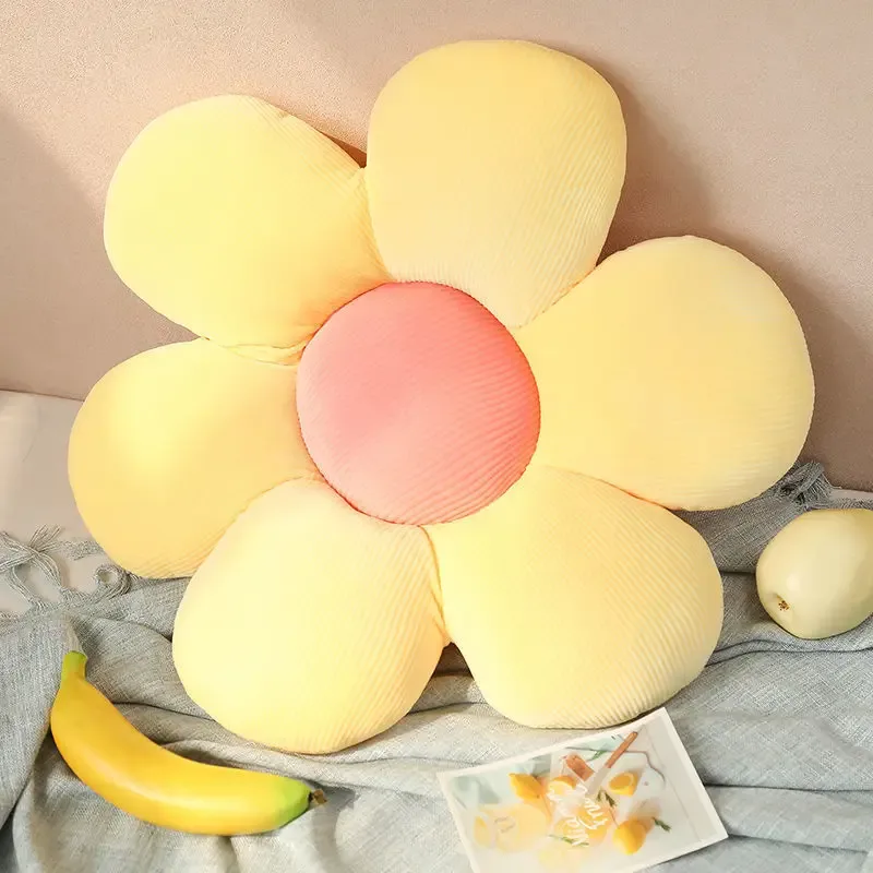 Coussin décoratif en forme de fleur (Tournesol et Marguerite) - 40 cm - Image 5