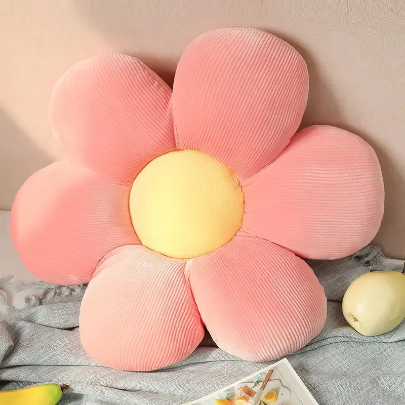 Coussin décoratif en forme de fleur (Tournesol et Marguerite) - 40 cm - Image 4