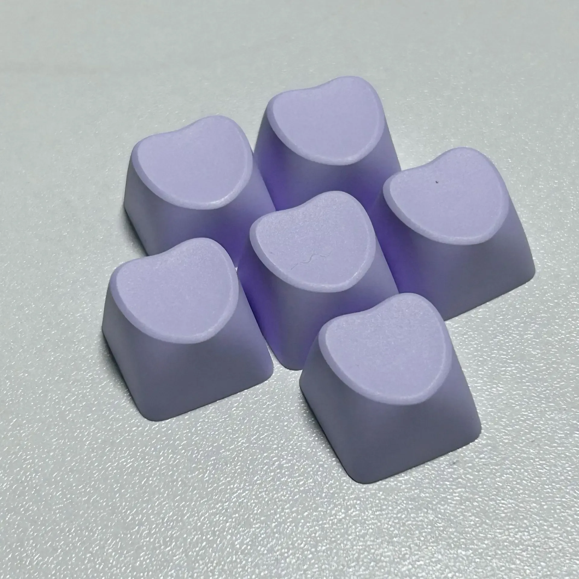 Lot de 10/20 Keycaps Vierges en PBT Épais - Forme de Cœur - Profil R4 (Switches MX) - Image 5