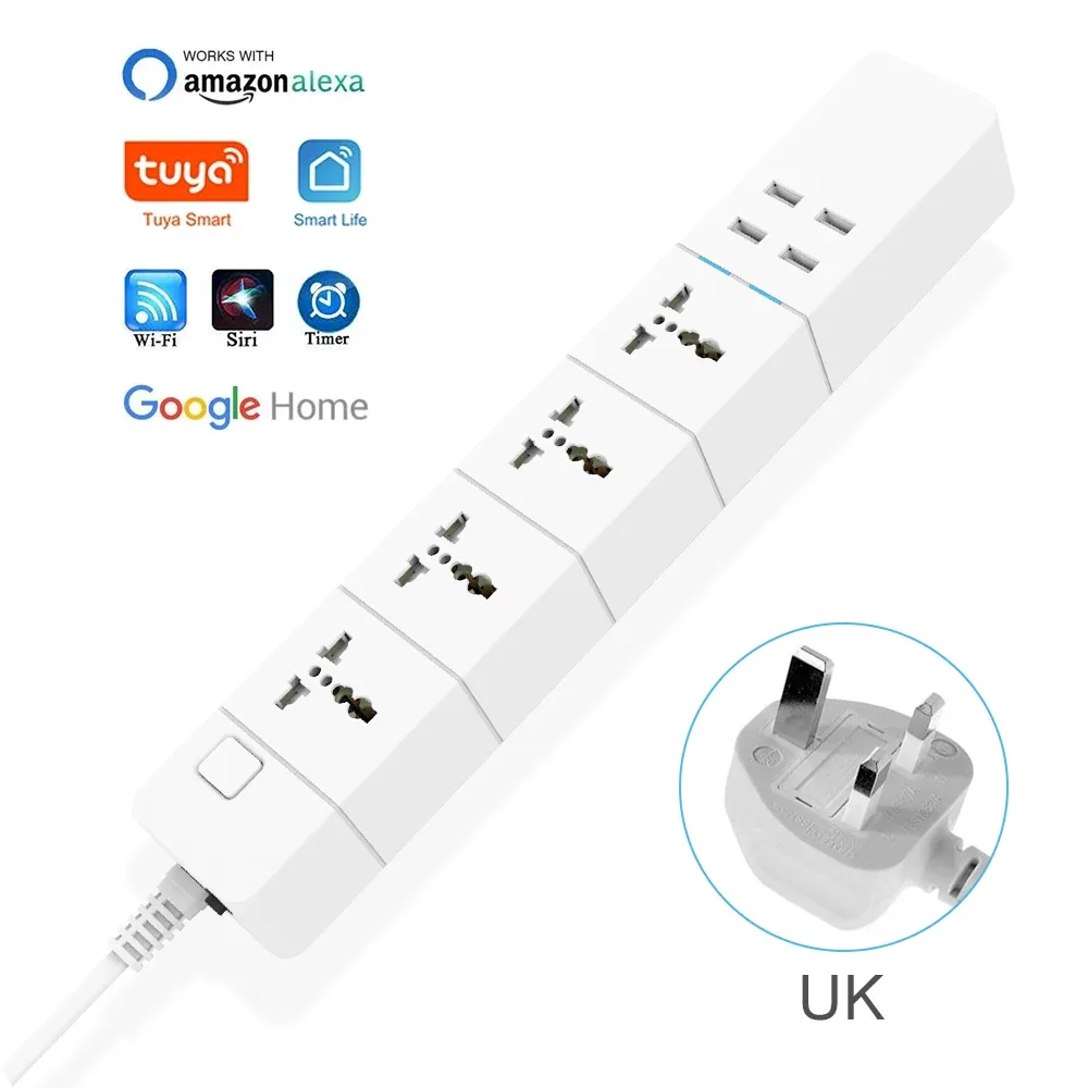 Multiprise intelligente Wi-Fi universelle avec 4 prises et 4 ports USB (16A) 14