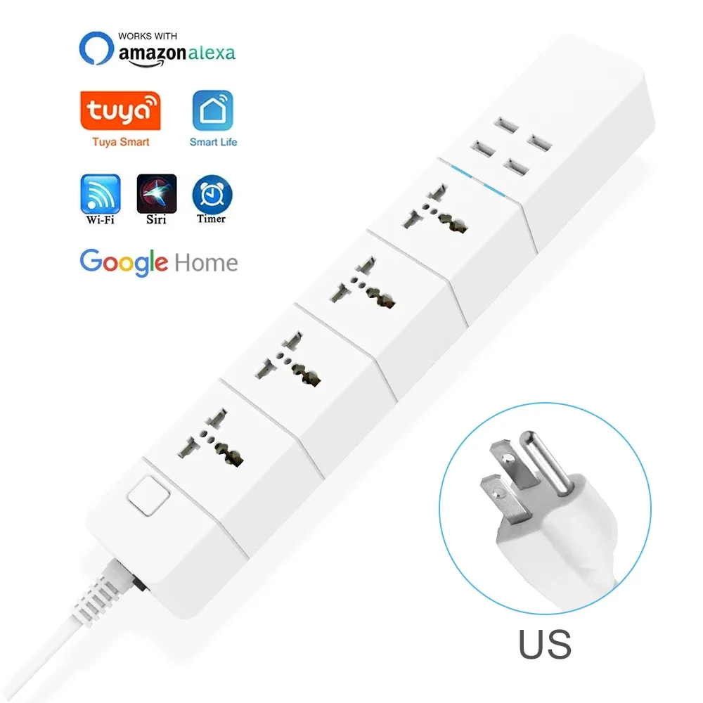 Multiprise intelligente Wi-Fi universelle avec 4 prises et 4 ports USB (16A) 15