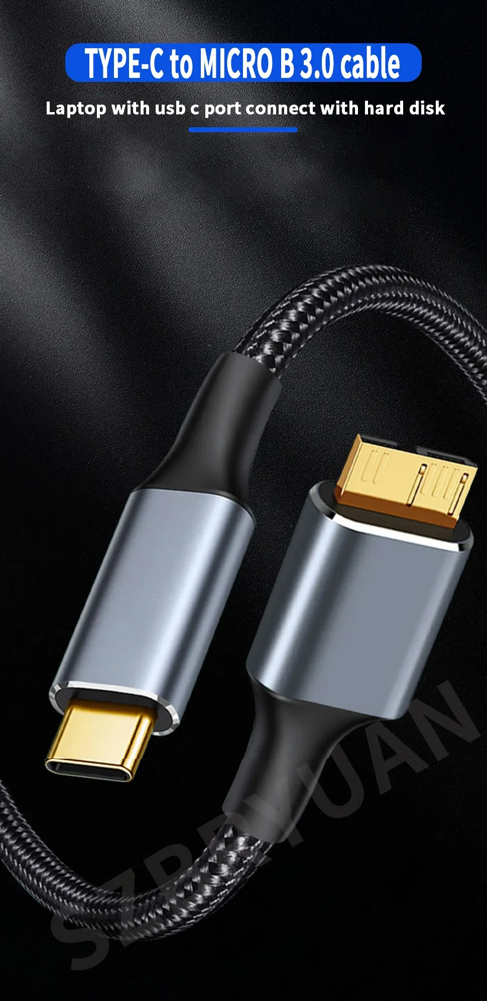Câble USB-C vers Micro-B