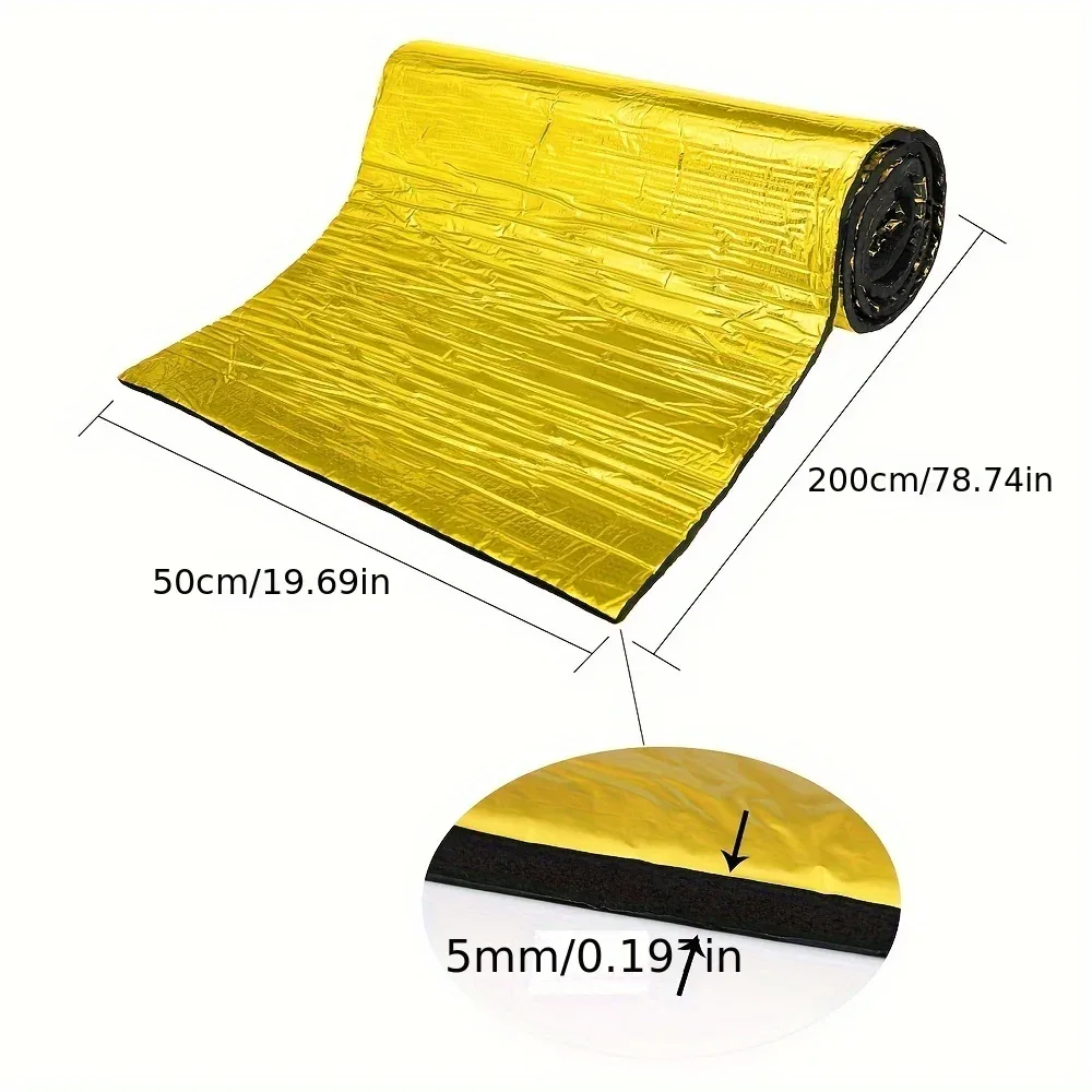 Mousse d'isolation thermique et acoustique autocollante en aluminium pour voiture - Image 5
