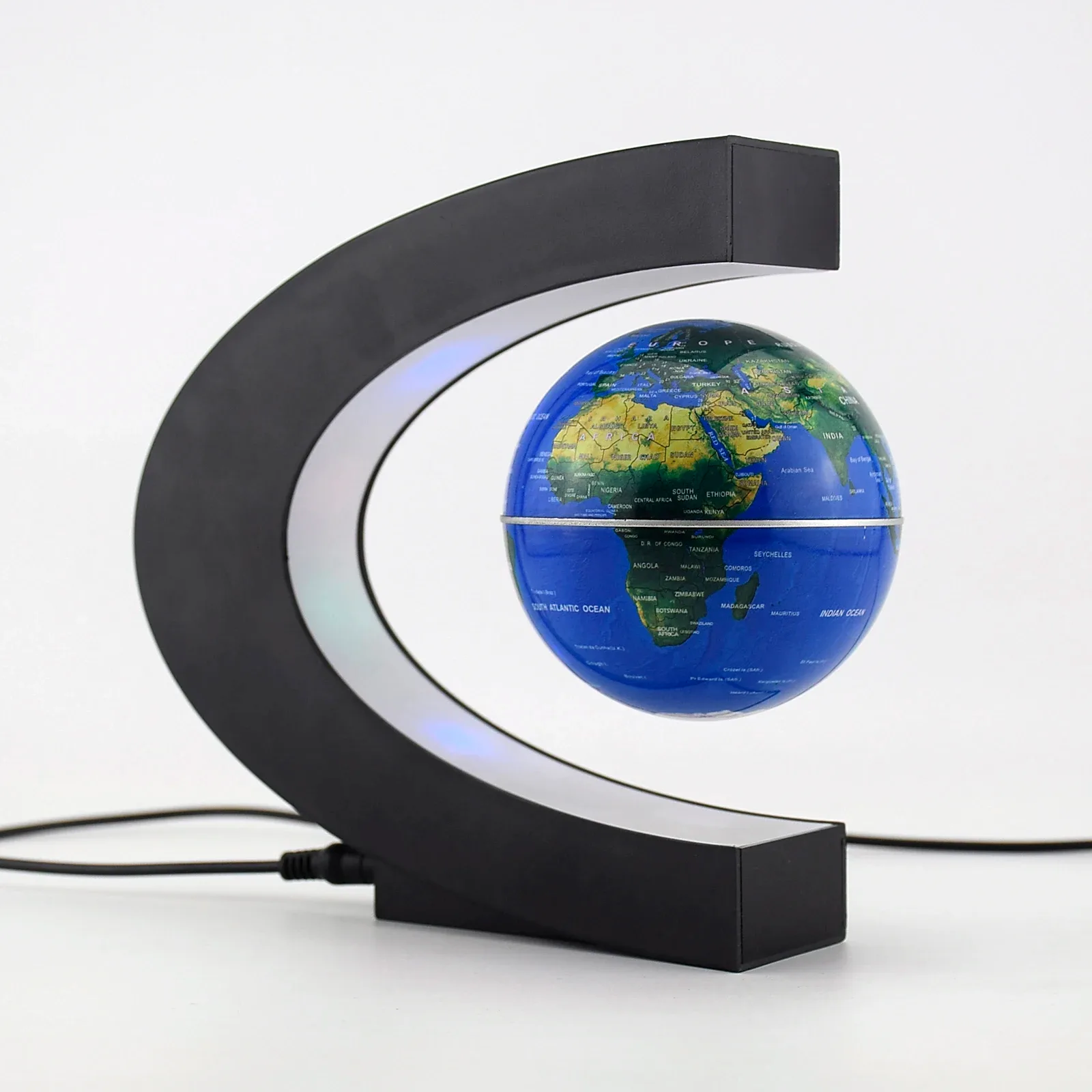Globe Terrestre à Lévitation Magnétique avec Éclairage LED 8