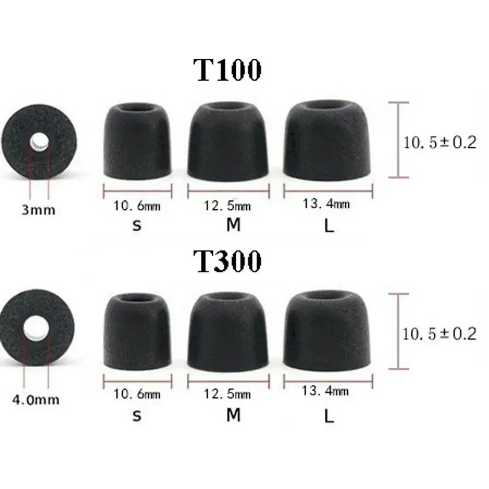Embouts en mousse à mémoire de forme pour écouteurs intra-auriculaires (T100, T200, T300, T400) - Image 6