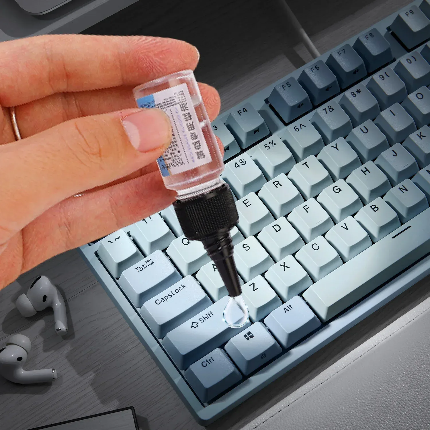Kit de lubrification 4-en-1 pour clavier mécanique avec pinceau et extracteur de touches - Image 4