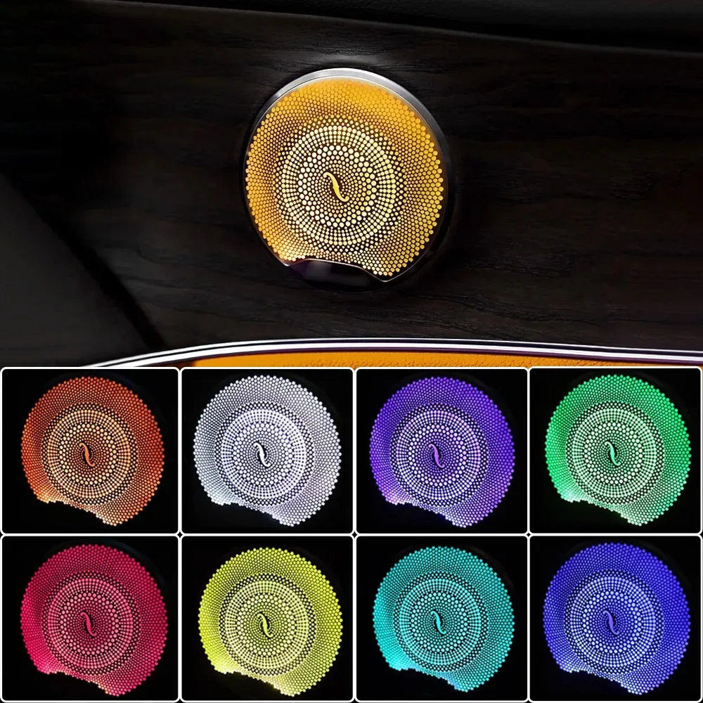 Cache haut-parleur avec éclairage d'ambiance LED 64 couleurs pour Mercedes-Benz Classe C, E et GLC (W205, W213, X253) - Image 4