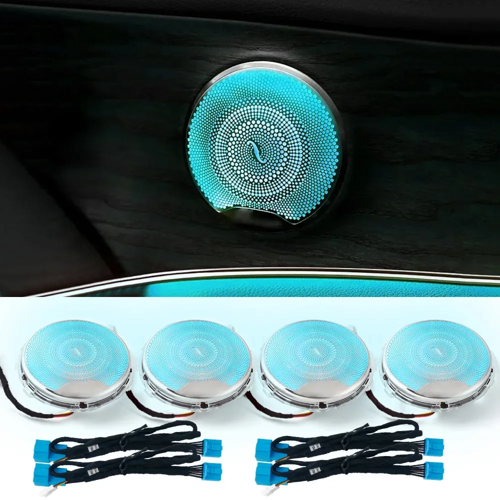 Cache haut-parleur avec éclairage d'ambiance LED 64 couleurs pour Mercedes-Benz Classe C, E et GLC (W205, W213, X253) - Image 1