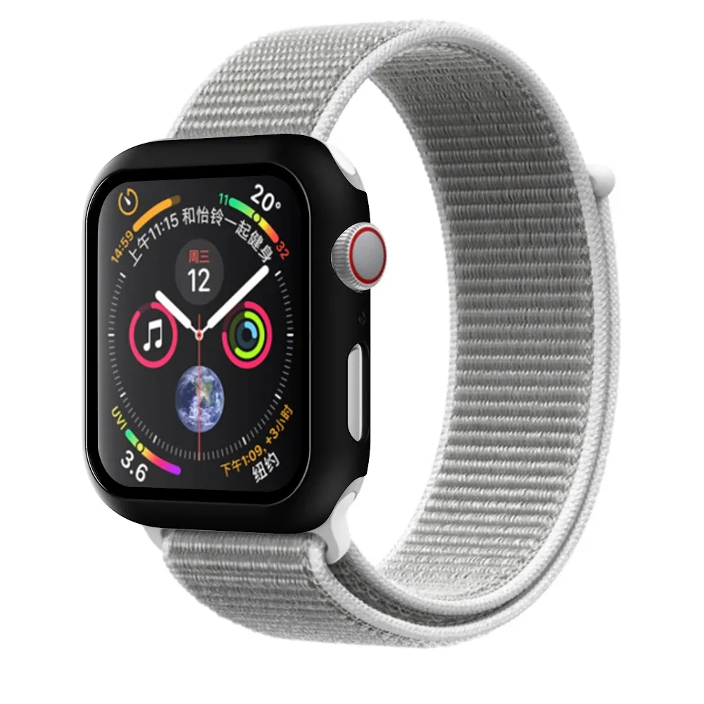 Coque de protection avec verre trempé pour Apple Watch Series 8, 7, 6, 5, 4, 3, SE (38/40/42/44 mm) - Image 2
