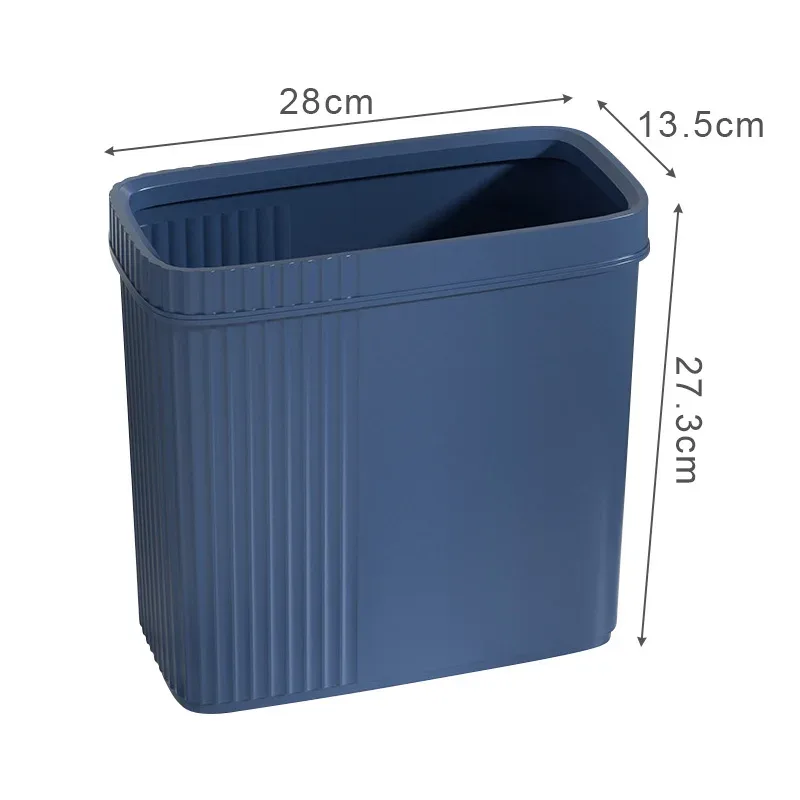 Poubelle de salle de bain étroite avec couvercle à pression - Image 6