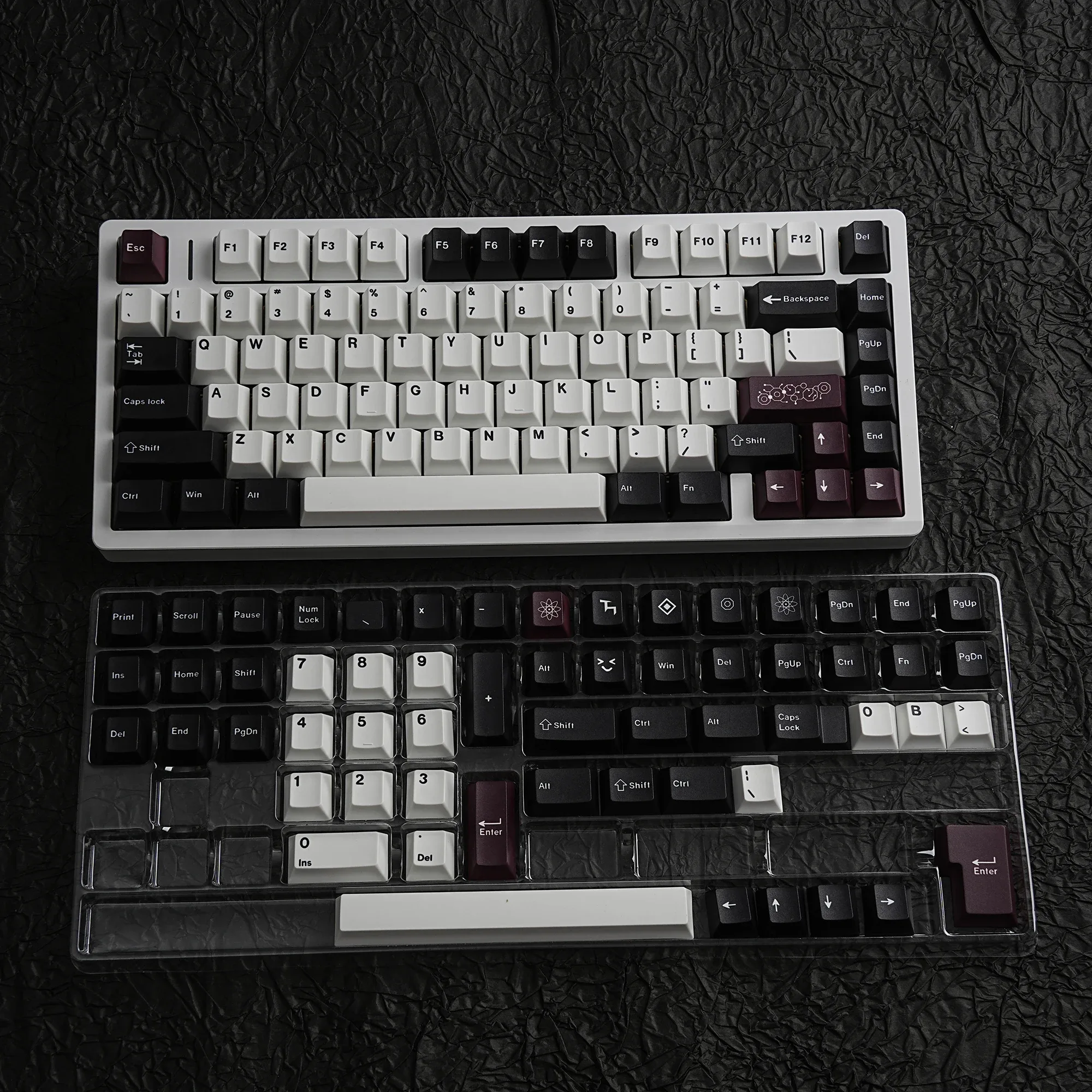 Keycaps PBT Dye-Sub Profil Cherry - Layout ISO (Français, Allemand, Espagnol, Coréen, Russe) pour Clavier Mécanique MX - Image 4
