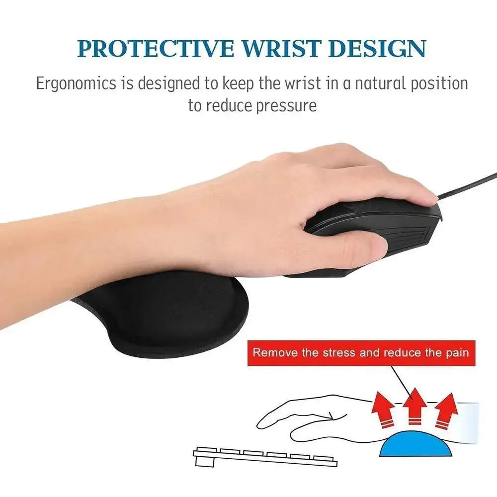 Repose-poignet ergonomique en mousse à mémoire de forme pour clavier et souris - Image 4