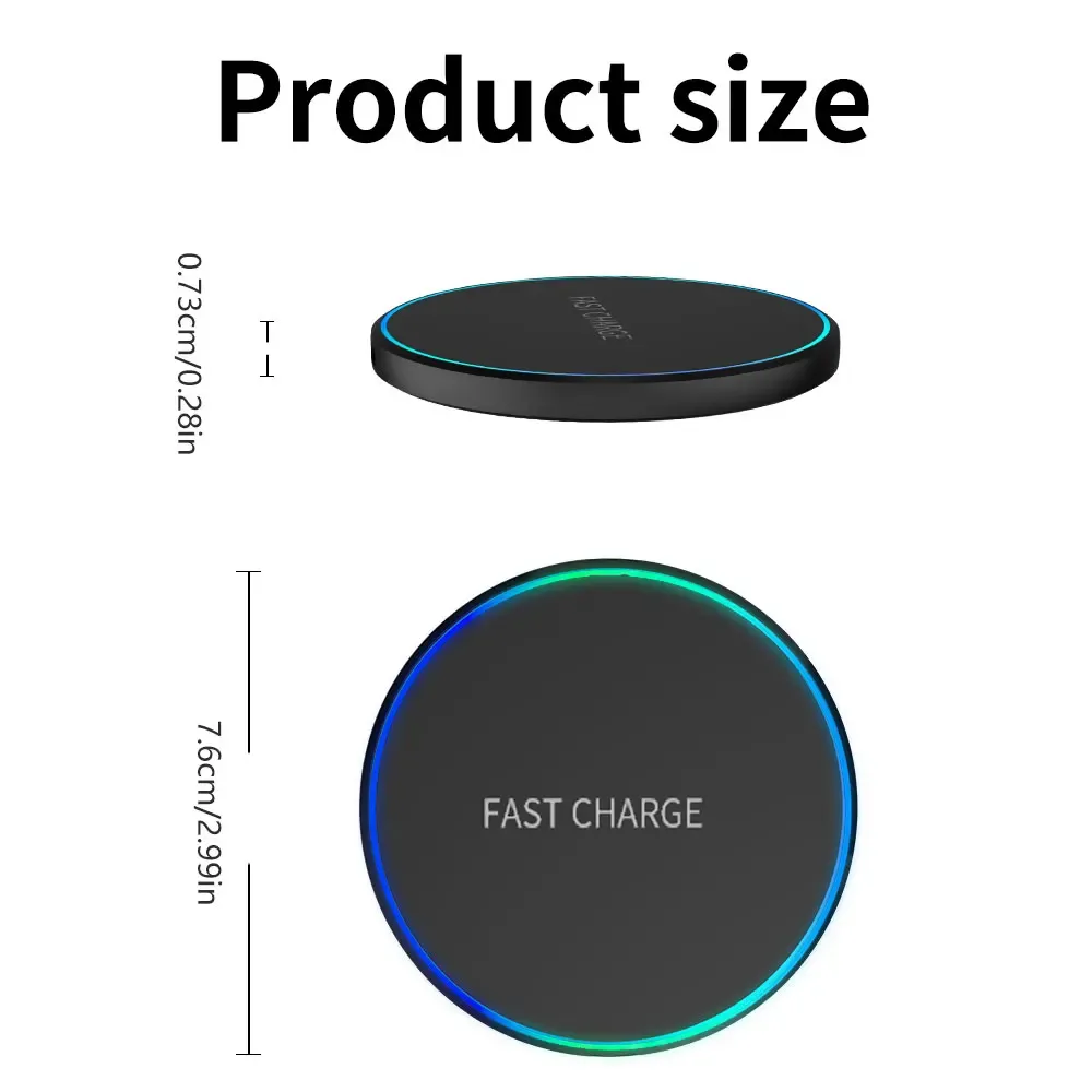 Support de charge sans fil rapide de bureau pour iPhone, Samsung et Xiaomi - Image 6