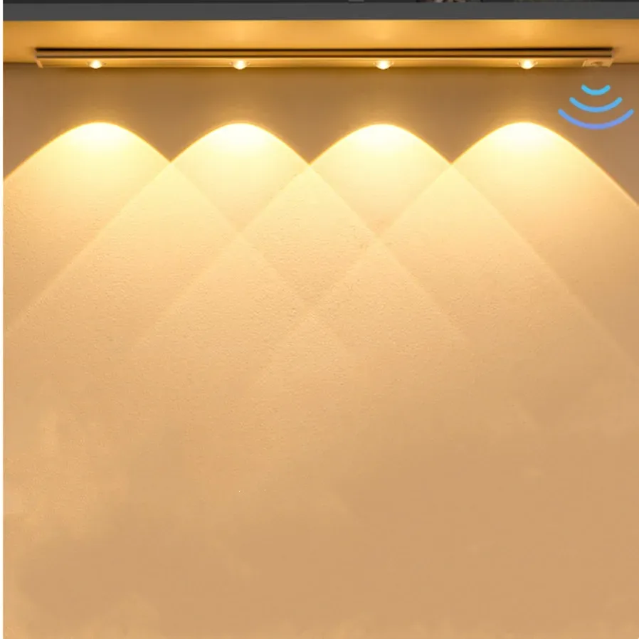 Lampe LED Rechargeable USB avec Détecteur de Mouvement pour Cuisine et Dressing, 30/40/50cm - Image 1
