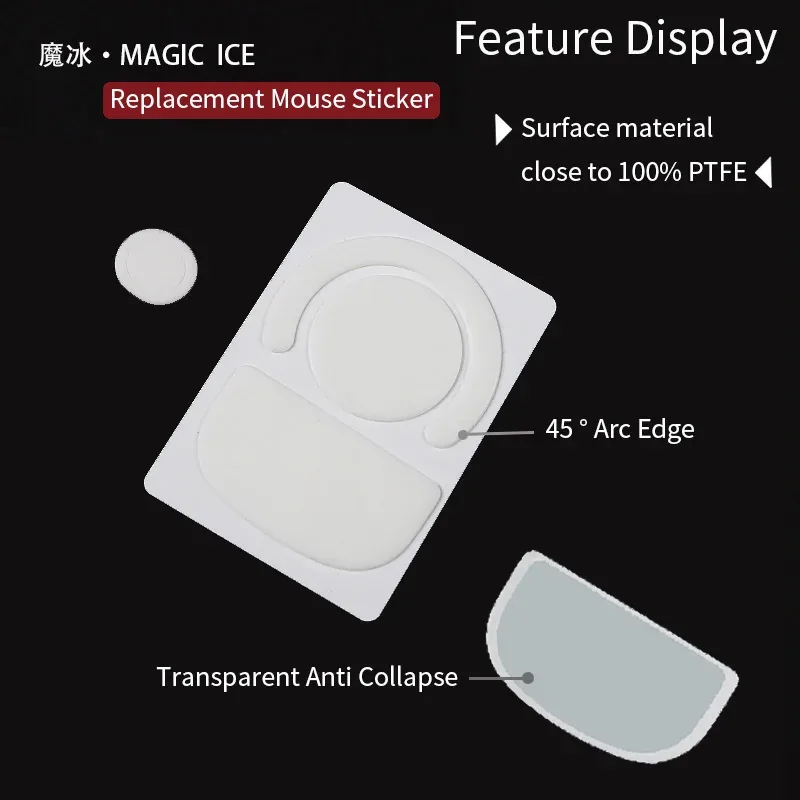 InusualWaySports - Patins de souris en PTFE pour Logitech G309 - Surface incurvée - Image 4