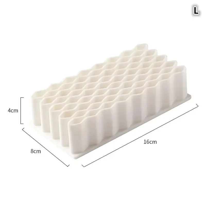Porte-stylo et organisateur de bureau ondulé en silicone 19