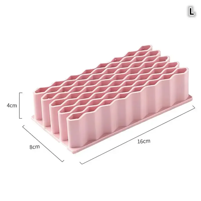 Porte-stylo et organisateur de bureau ondulé en silicone 16
