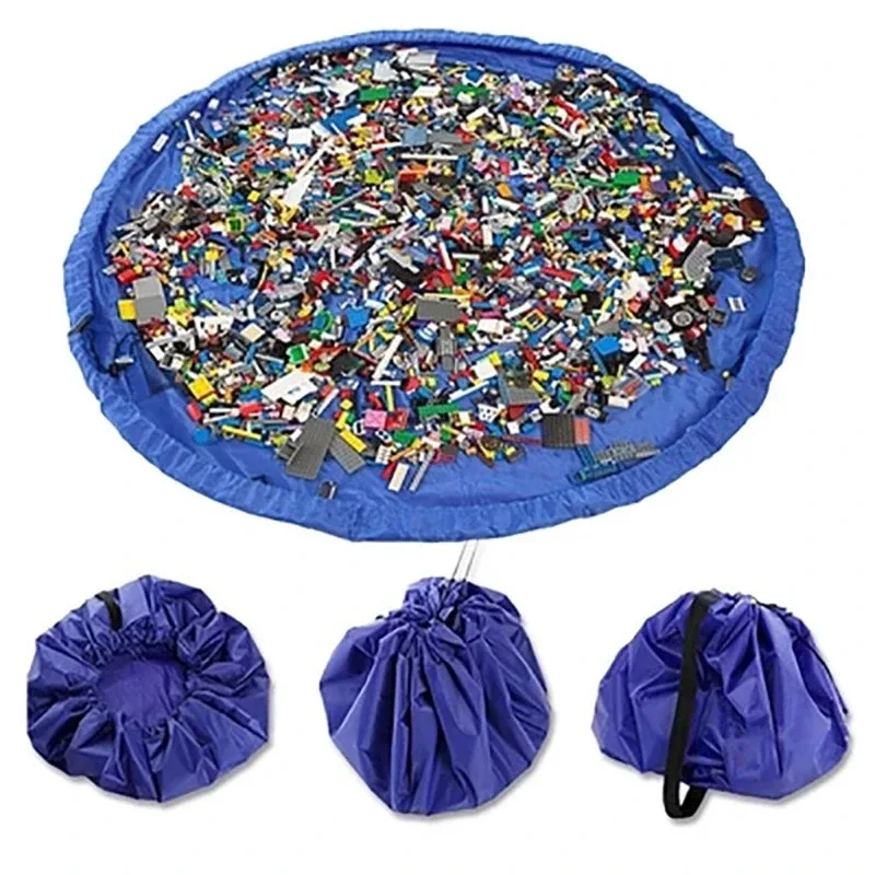 Sac de rangement et tapis de jeu 2-en-1 pour jouets d'enfants - Image 1