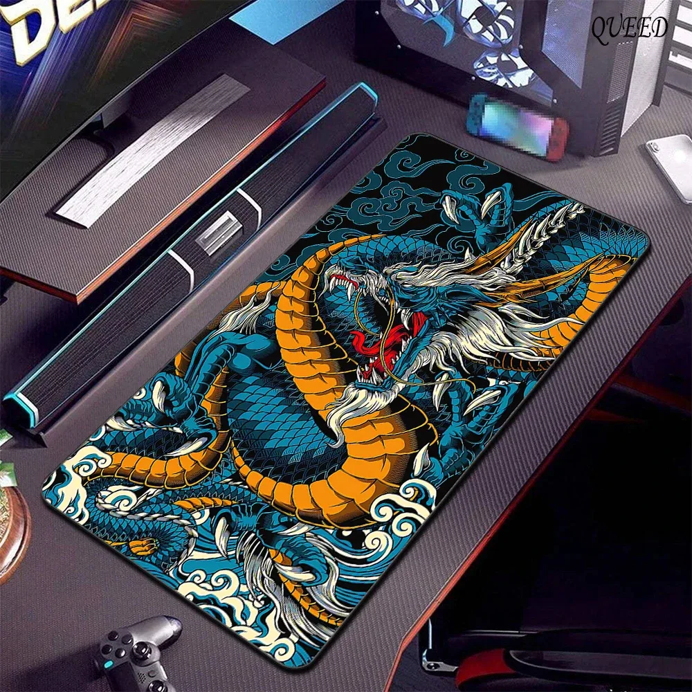 Tapis de souris gaming XXL motif Dragon - 800 x 300 mm - Image 4