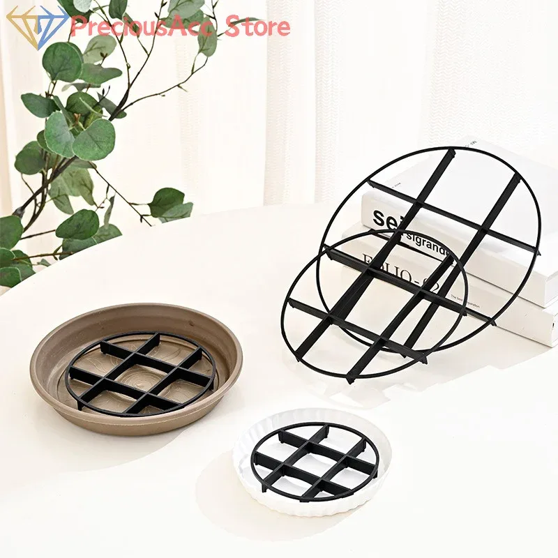 Lot de 10 pots de fleurs en plastique pour intérieur et extérieur - Image 1