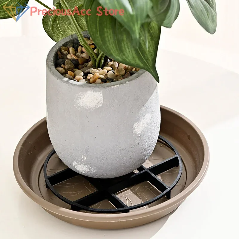 Lot de 10 pots de fleurs en plastique pour intérieur et extérieur - Image 2
