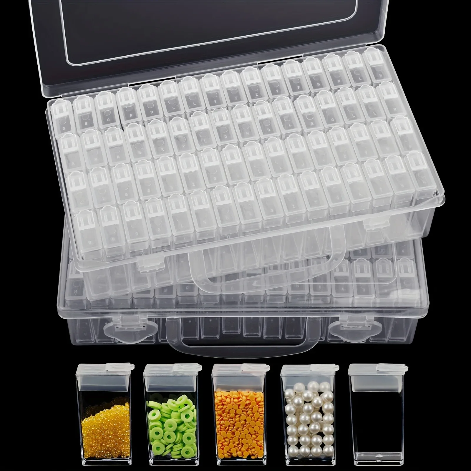 Boîte de rangement à compartiments pour peinture diamant et accessoires de bijoux - Image 1