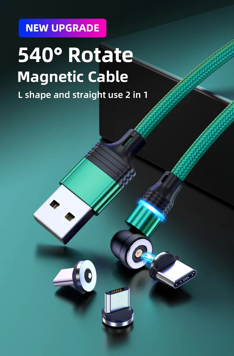 Câble magnétique rotatif
