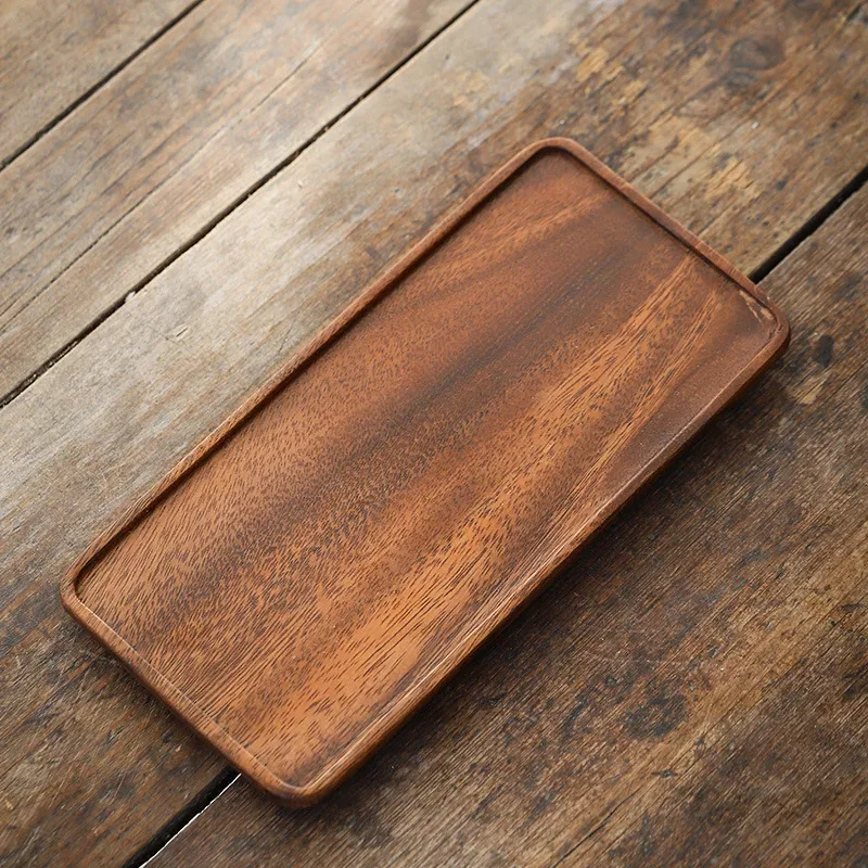 Plateau de service en bois naturel - Image 2