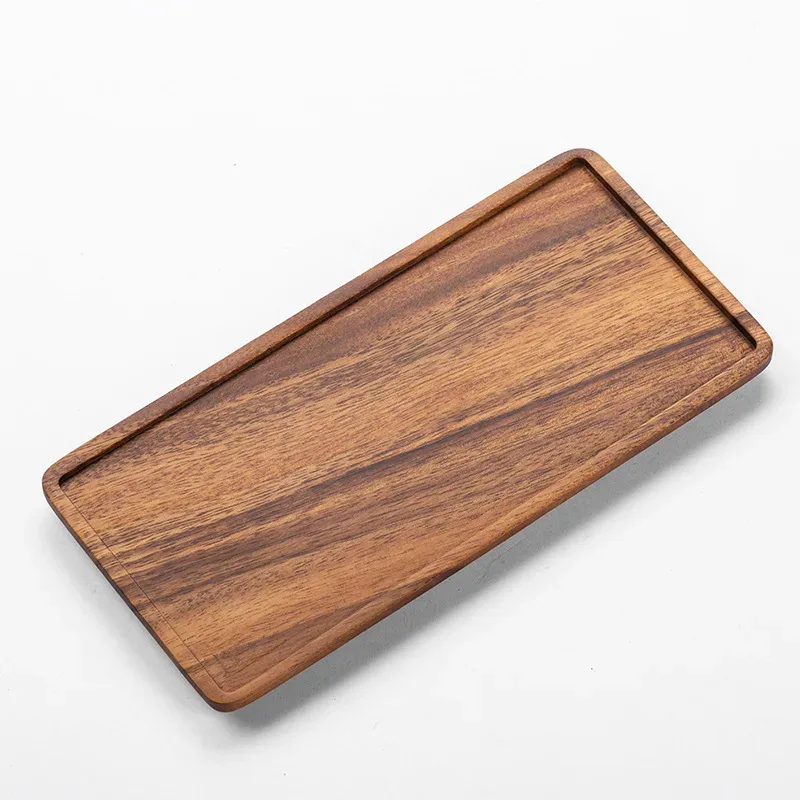 Plateau de service en bois naturel - Image 6
