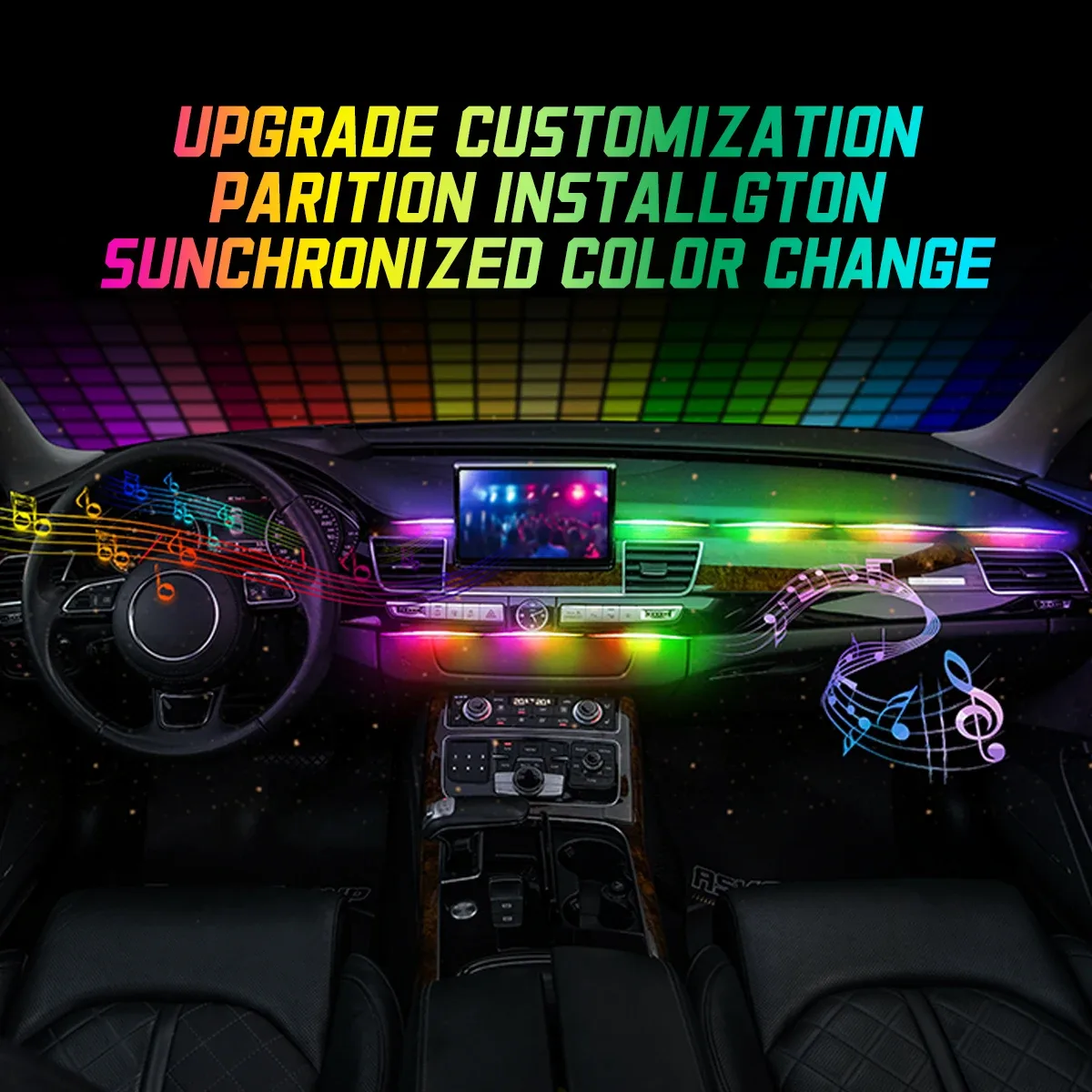 Éclairage d'ambiance LED Symphony pour Tesla Model 3, Y, S, X - Bande de 110 cm avec module d'arrêt automatique - Image 6