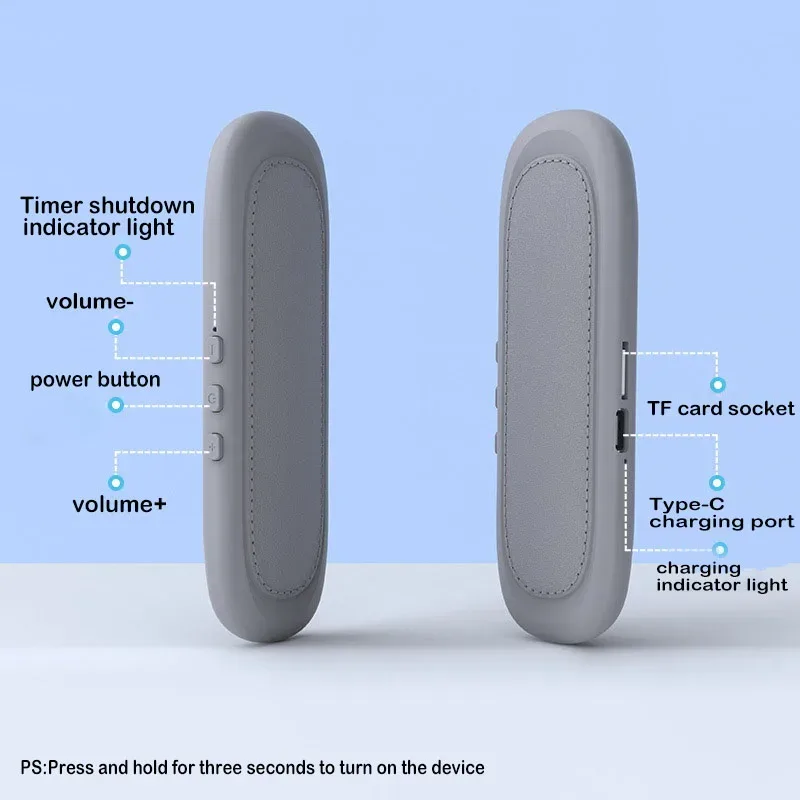 Haut-parleur Bluetooth à conduction osseuse sous l'oreiller avec lecteur MP3 et arrêt automatique - Image 5