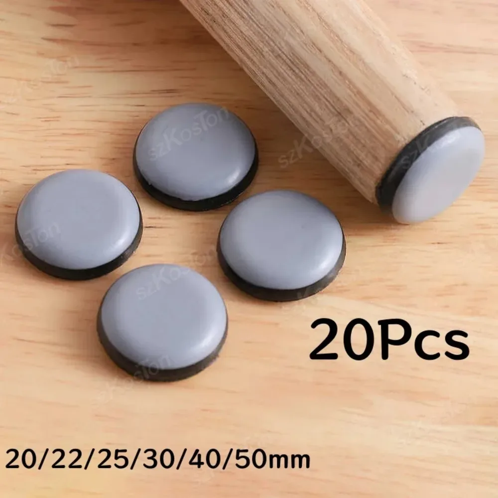 Lot de 20 patins glisseurs pour meubles - Protection anti-rayures pour pieds de table et chaise - Image 1