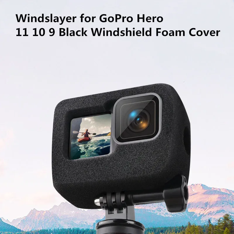 Bonnette anti-vent en mousse pour GoPro Hero 13, 12, 11, 10, 9 et Mini 5