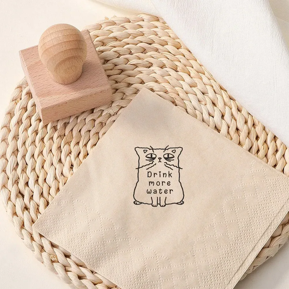 Tampon encreur personnalisé avec logo pour entreprise et mariage - Image 3