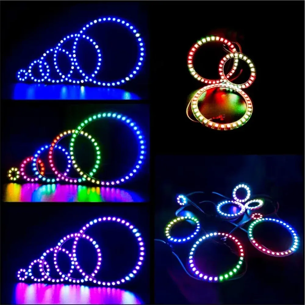 Anneau LED WS2812B Adressable Individuellement (8/12/16/24/35/42 LEDs) - SMD 5050 - 5V - Image 2