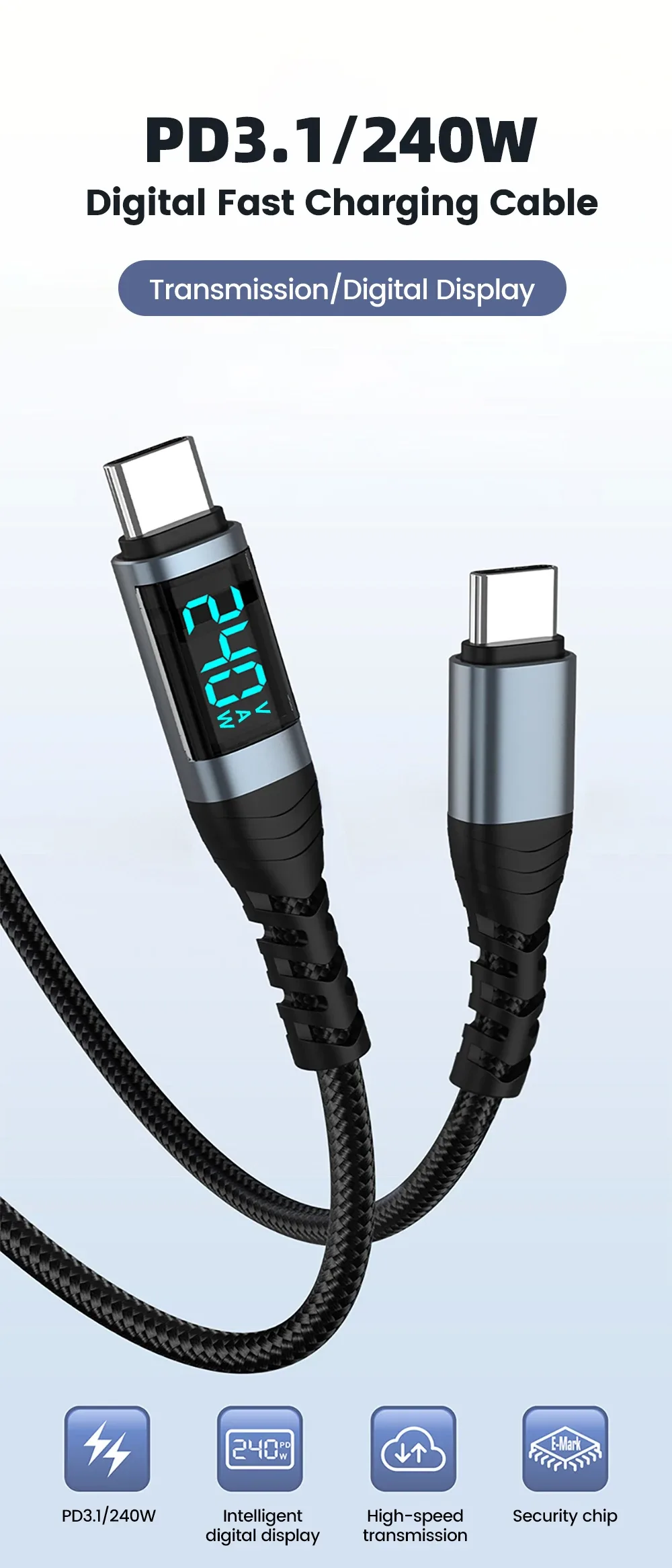 Présentation câble 240W