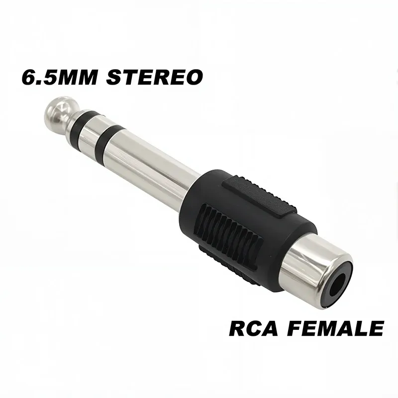 Lot de 5 adaptateurs audio Jack 6,35 mm mâle vers 3,5 mm femelle 22