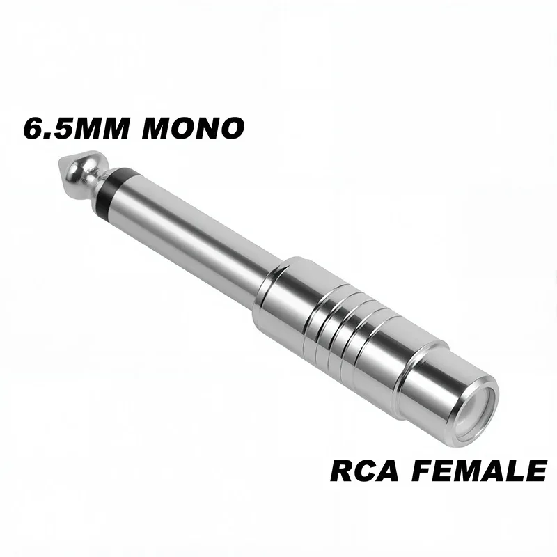 Lot de 5 adaptateurs audio Jack 6,35 mm mâle vers 3,5 mm femelle 19