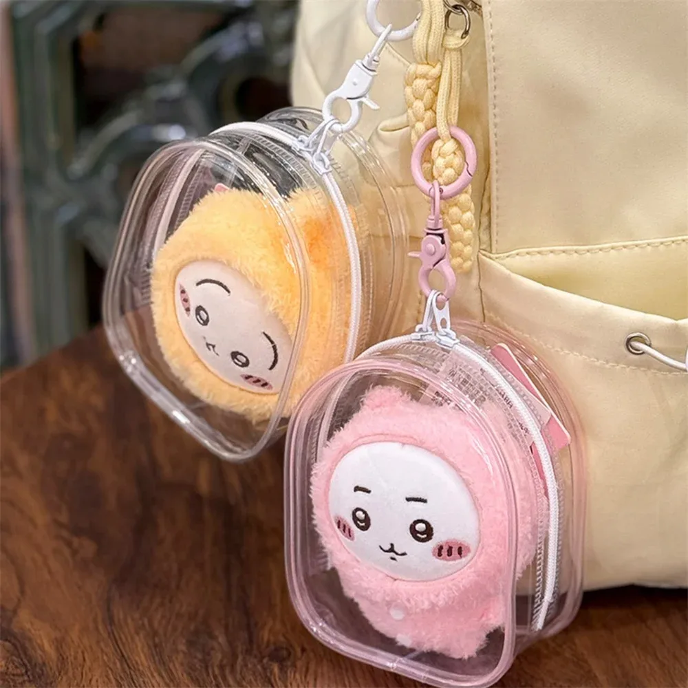 Sac de rangement transparent en PVC pour figurines avec porte-clés (12 cm) - Image 3