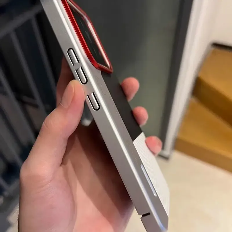 Coque en cuir tricolore pour Xiaomi 15 / 14 Pro - Design appareil photo - Antichoc - Image 3